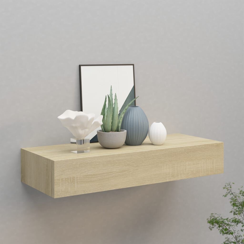 Wandschap met Lade Eiken 60cm - 35% Korting!