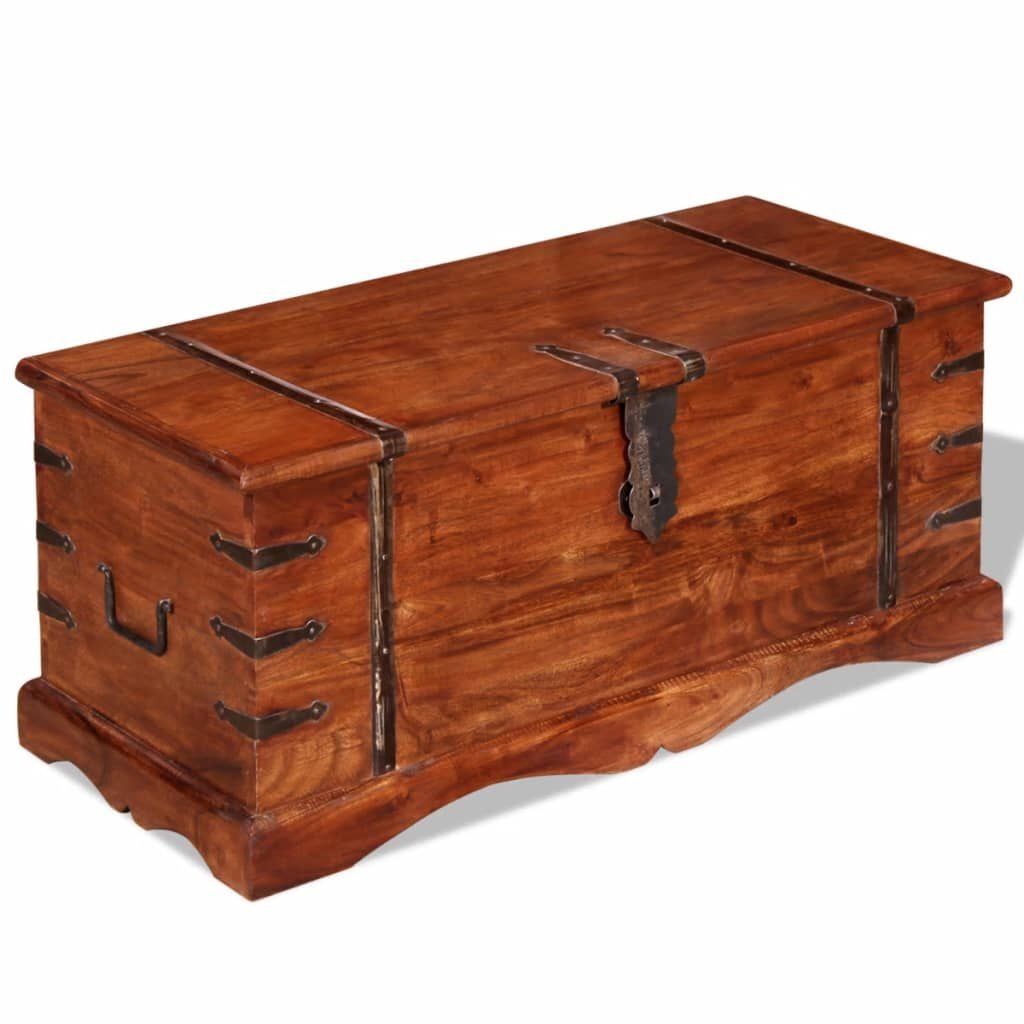VidaXL Opbergkist Massief Hout - 35% Korting!