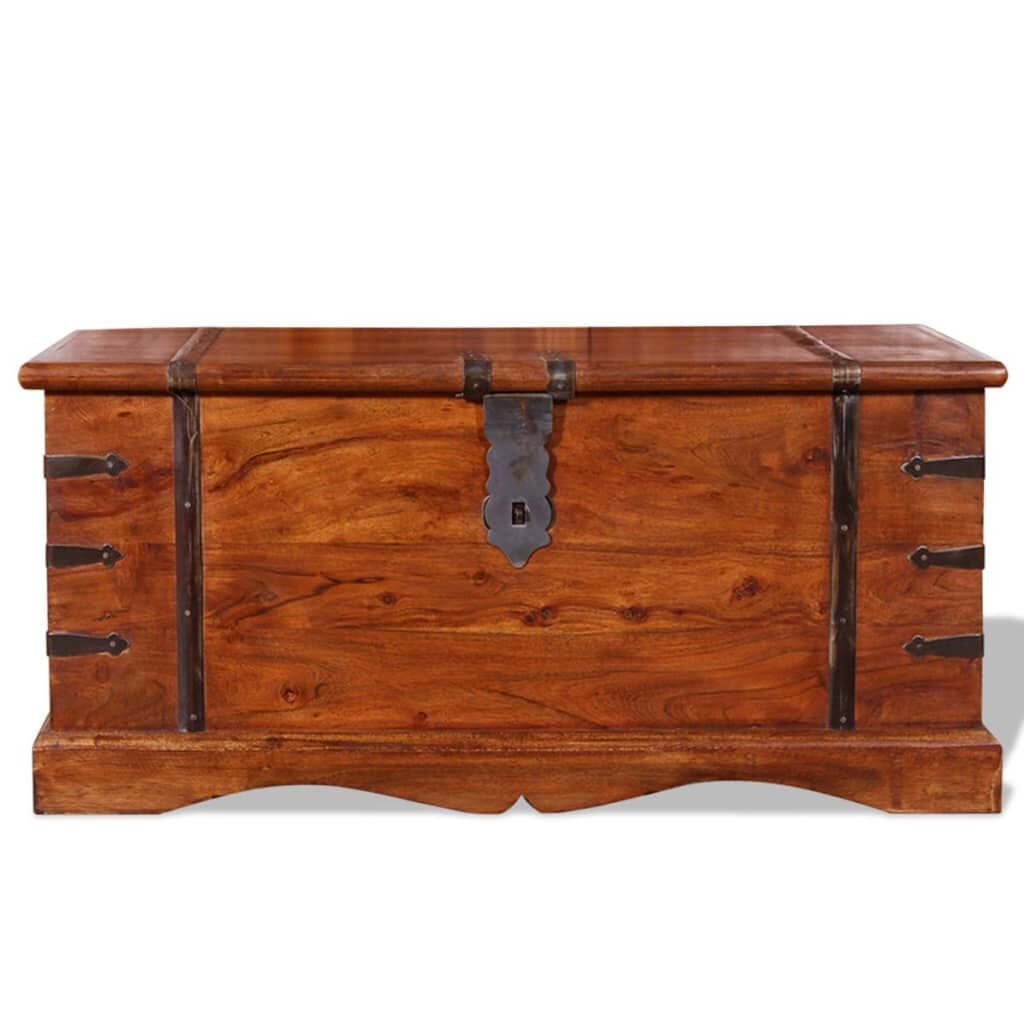VidaXL Opbergkist Massief Hout - 35% Korting!