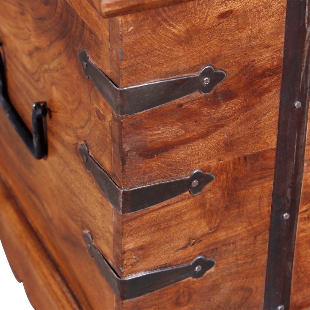 VidaXL Opbergkist Massief Hout - 35% Korting!