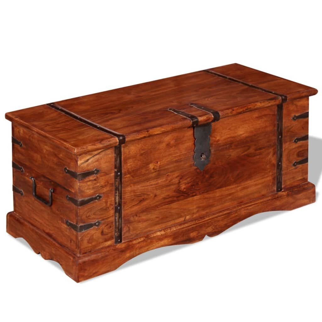 VidaXL Opbergkist Massief Hout - 35% Korting!