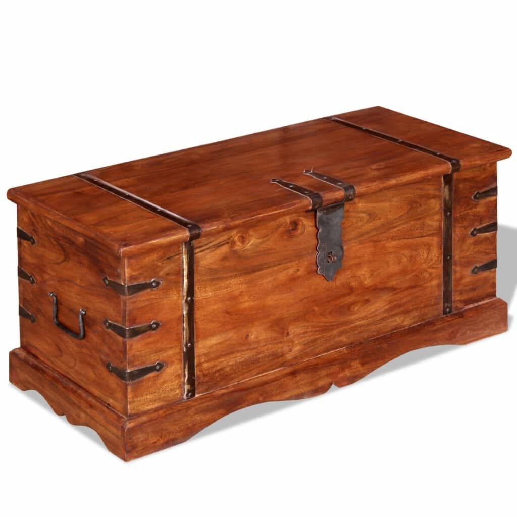 VidaXL Opbergkist Massief Hout - 35% Korting!