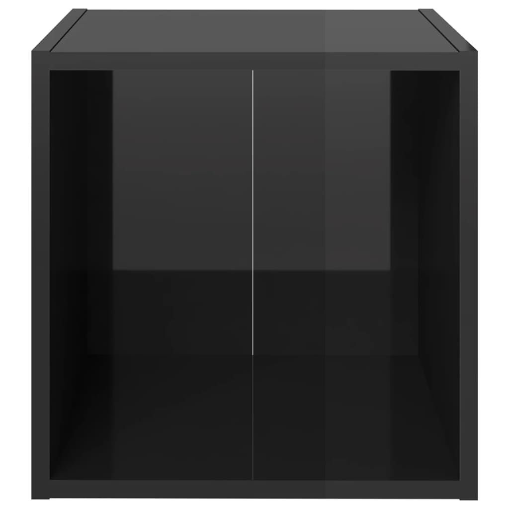 vidaXL TV Meubels (2x) Zwart Hoogglans - Beschadigd - 35% Korting!