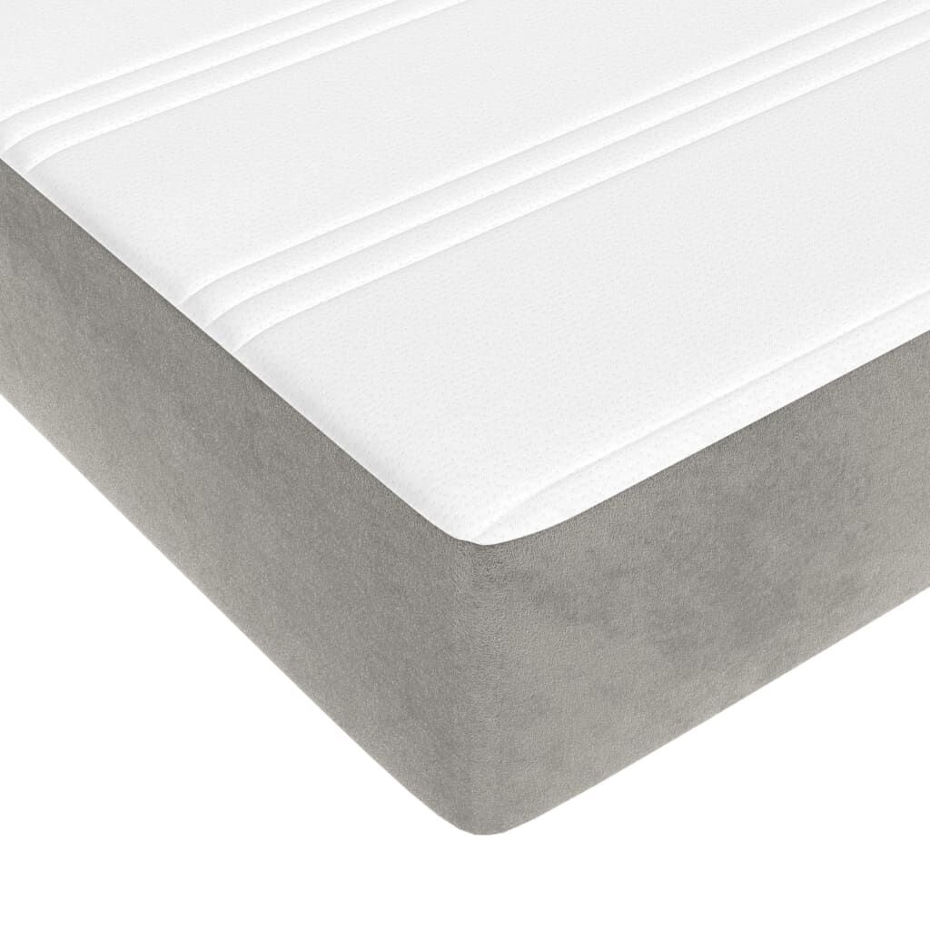 Topdeal: Pocketveringmatras 180x200 Lichtgrijs -35%