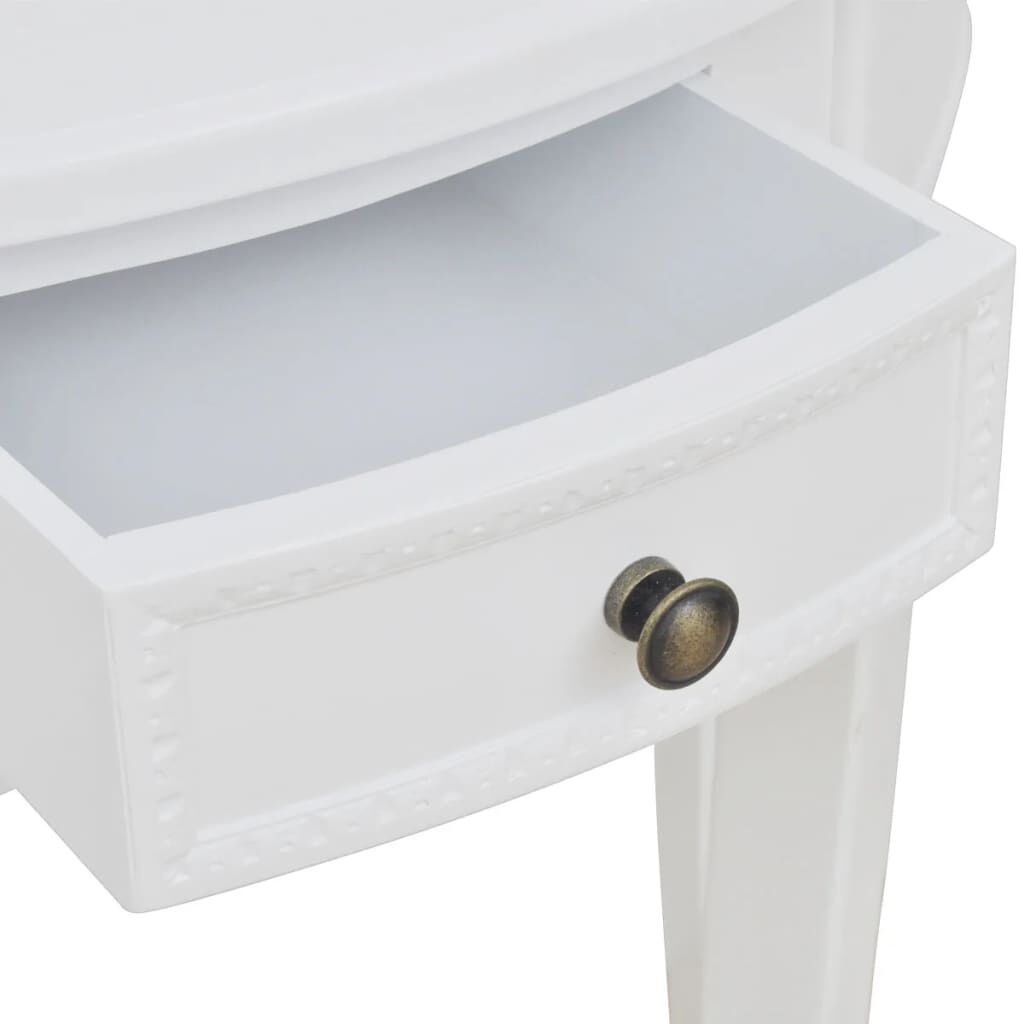VidaXL Halfronde Wandtafel Wit - 35% Korting! (Retour)