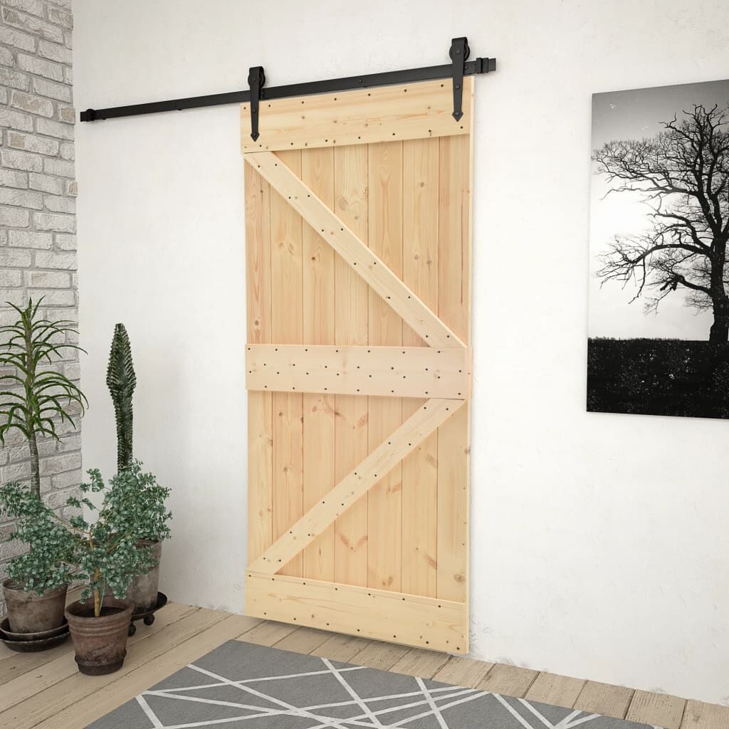 Massief Grenen Deur 90x210cm - 35% Korting! (Retour)