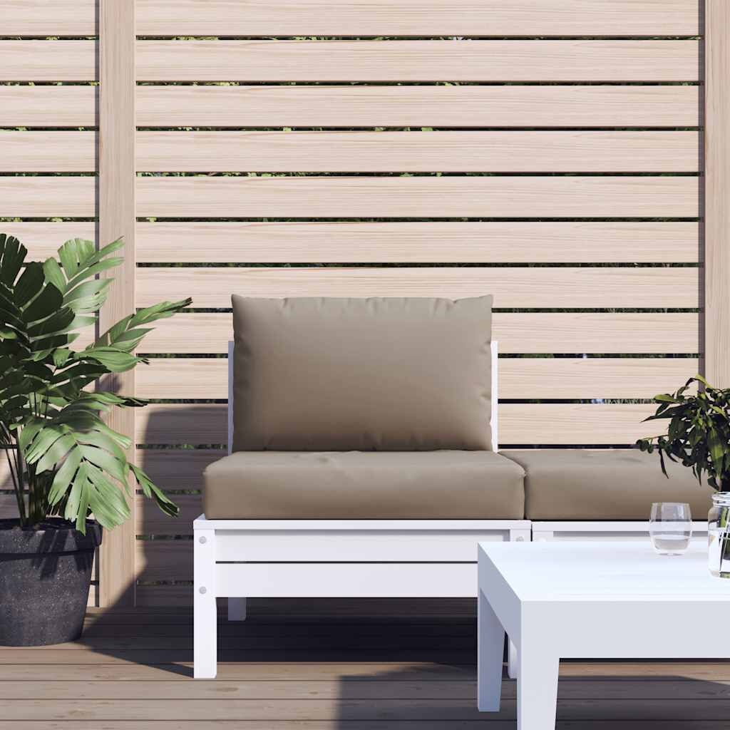 vidaXL Palletkussens Taupe - 2 Stuks - 35% Korting!