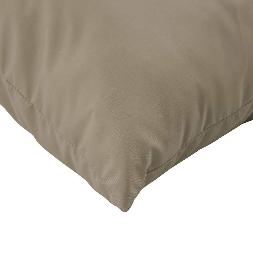 vidaXL Palletkussens Taupe - 2 Stuks - 35% Korting!
