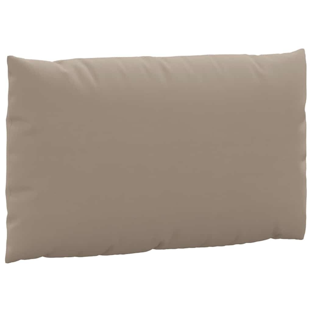 vidaXL Palletkussens Taupe (2 st) - 35% Korting!