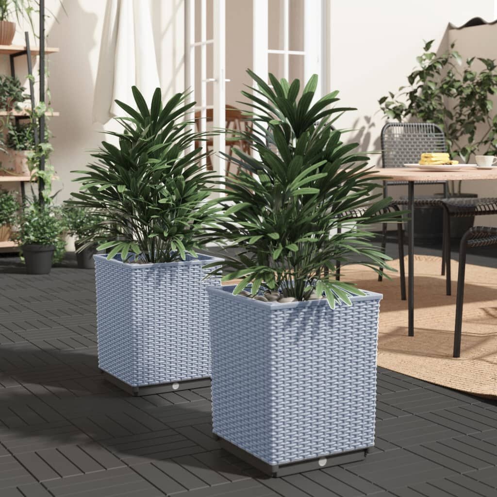 VidaXL Plantenbakken (2x) Lichtgrijs - 35% Korting!