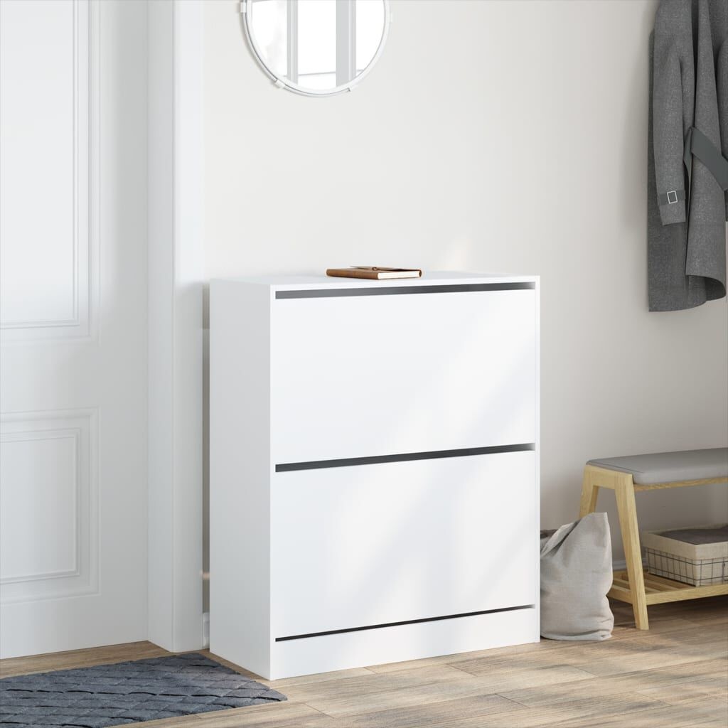 vidaXL Schoenenkast Wit 80x34x96,5cm - 35% Korting!