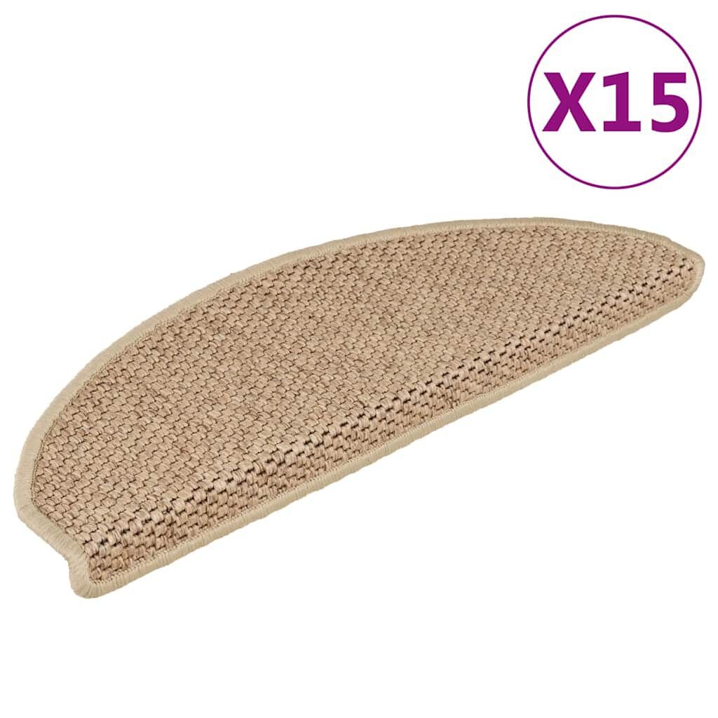 vidaXL Trapmatten Zand (15 st.) - 35% Korting!