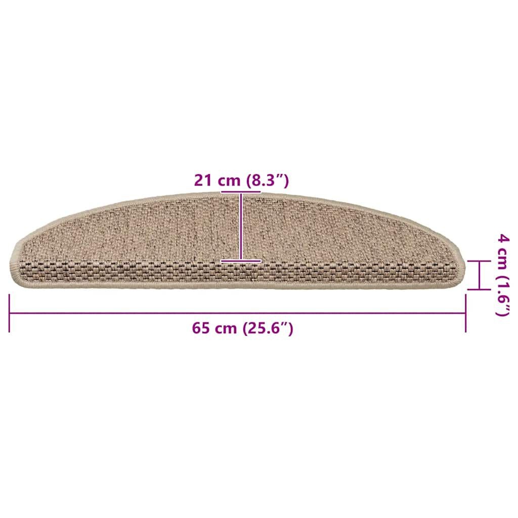 vidaXL Trapmatten Zand (15 st.) - 35% Korting!