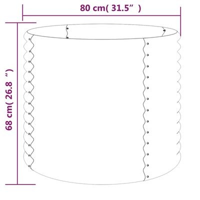 VidaXL Plantenbak Antraciet 80x80cm - Zo Goed Als Nieuw! 35% Korting