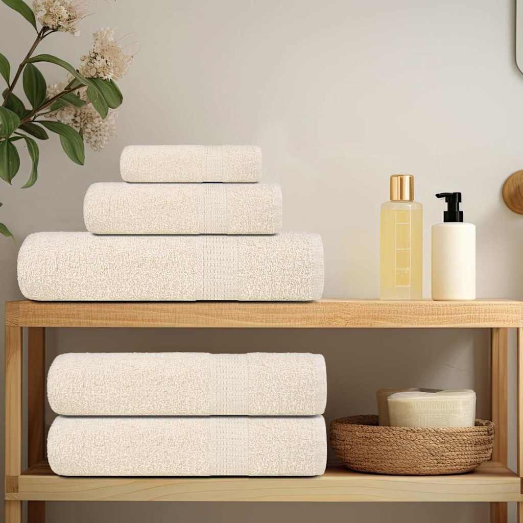 VidaXL Saunahanddoeken 2x Crème - 80x200cm - 35% Korting!