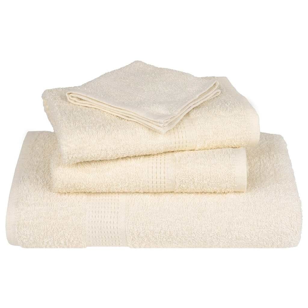 VidaXL Saunahanddoeken 2x Crème - 80x200cm - 35% Korting!