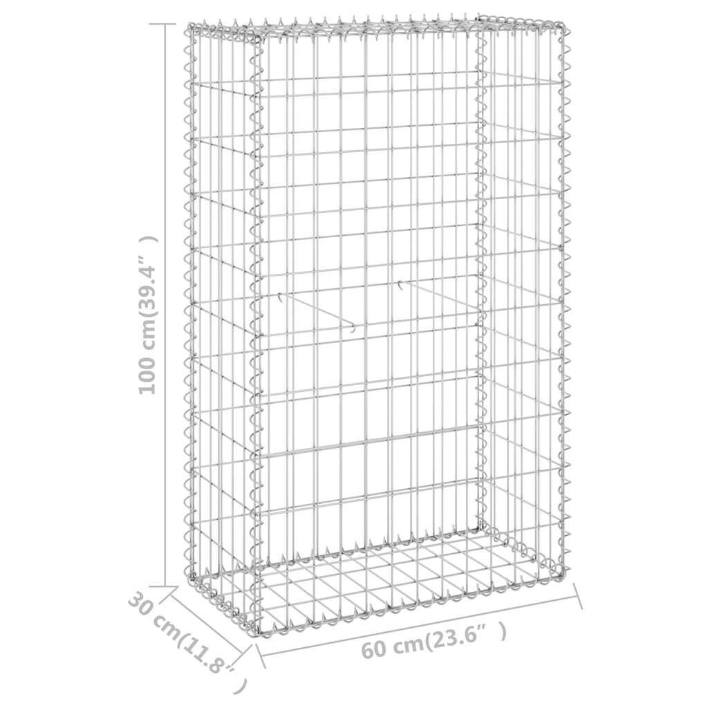 Schanskorfmuur 60x30x100cm gegalvaniseerd -35%!