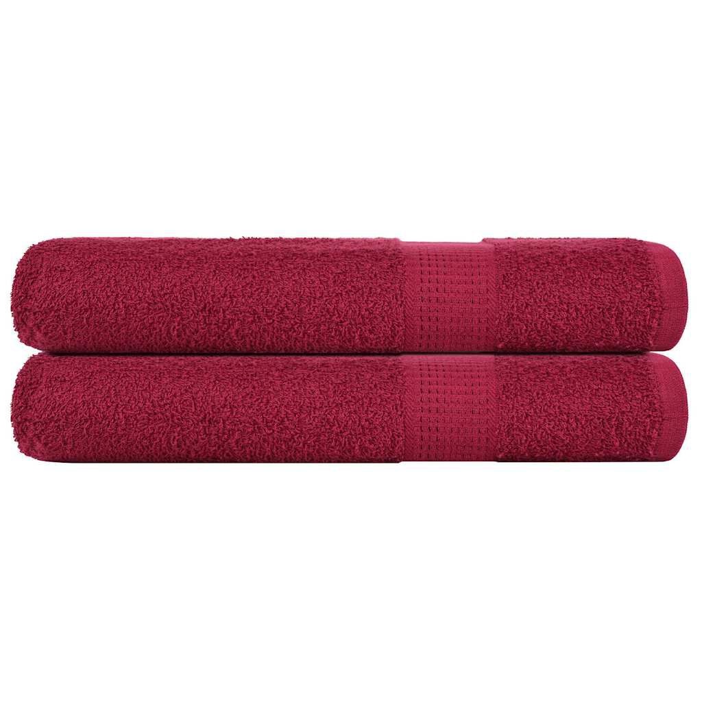 Saunahanddoeken Bordeaux (2 st) 80x200cm - 35% Korting!