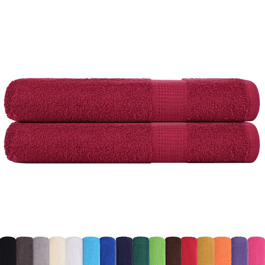 Saunahanddoeken Bordeaux (2 st) 80x200cm - 35% Korting!