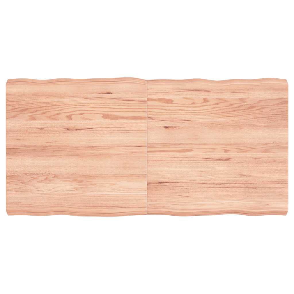 Eiken Tafelblad 120x60cm - Natuurlijke Rand - 35% Korting!