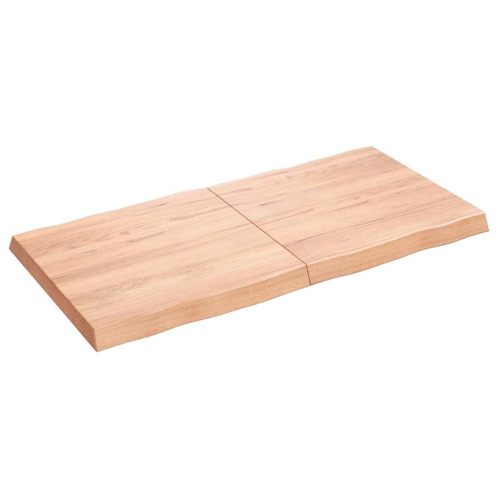 Eiken Tafelblad 120x60cm - Natuurlijke Rand - 35% Korting!
