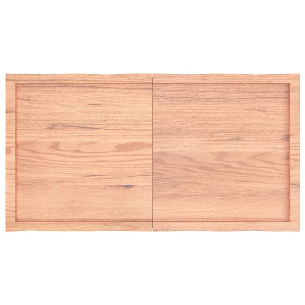 Eiken Tafelblad 120x60cm - Natuurlijke Rand - 35% Korting!