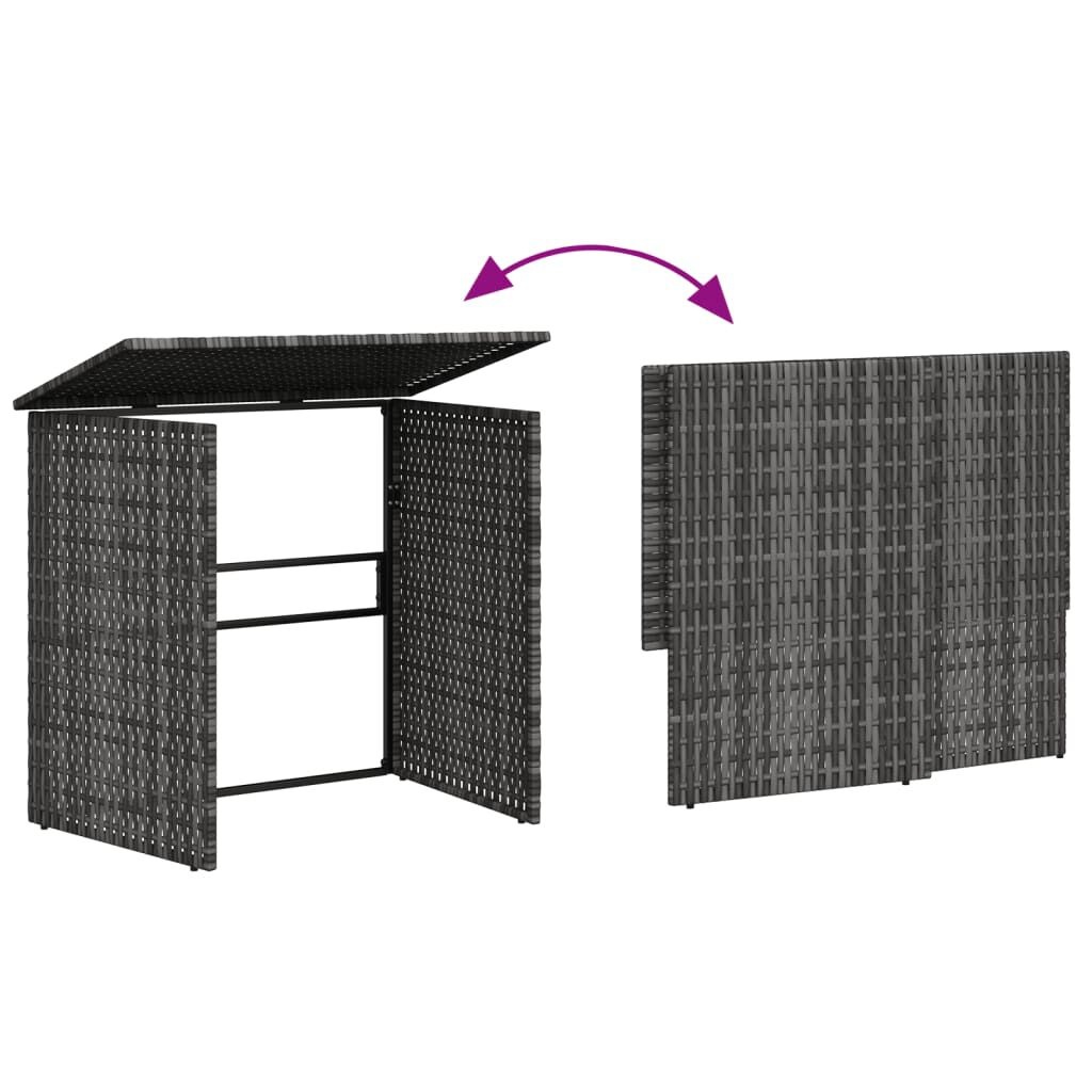 Tuinbank L-vorm Rattan Grijs met Tafel & Kussens -45% Korting!