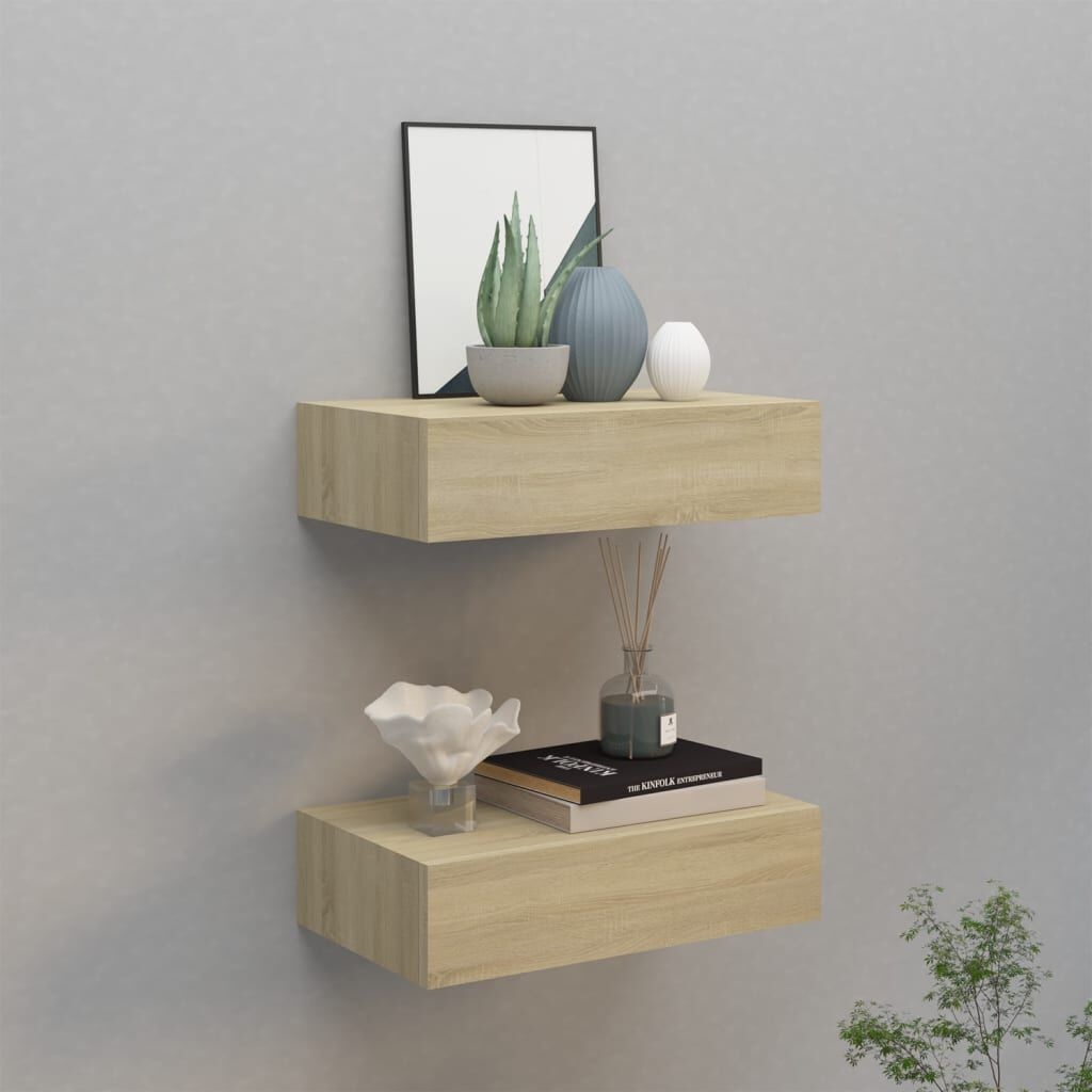 VidaXL Wandplanken Eiken (2 st) -35%! 40cm