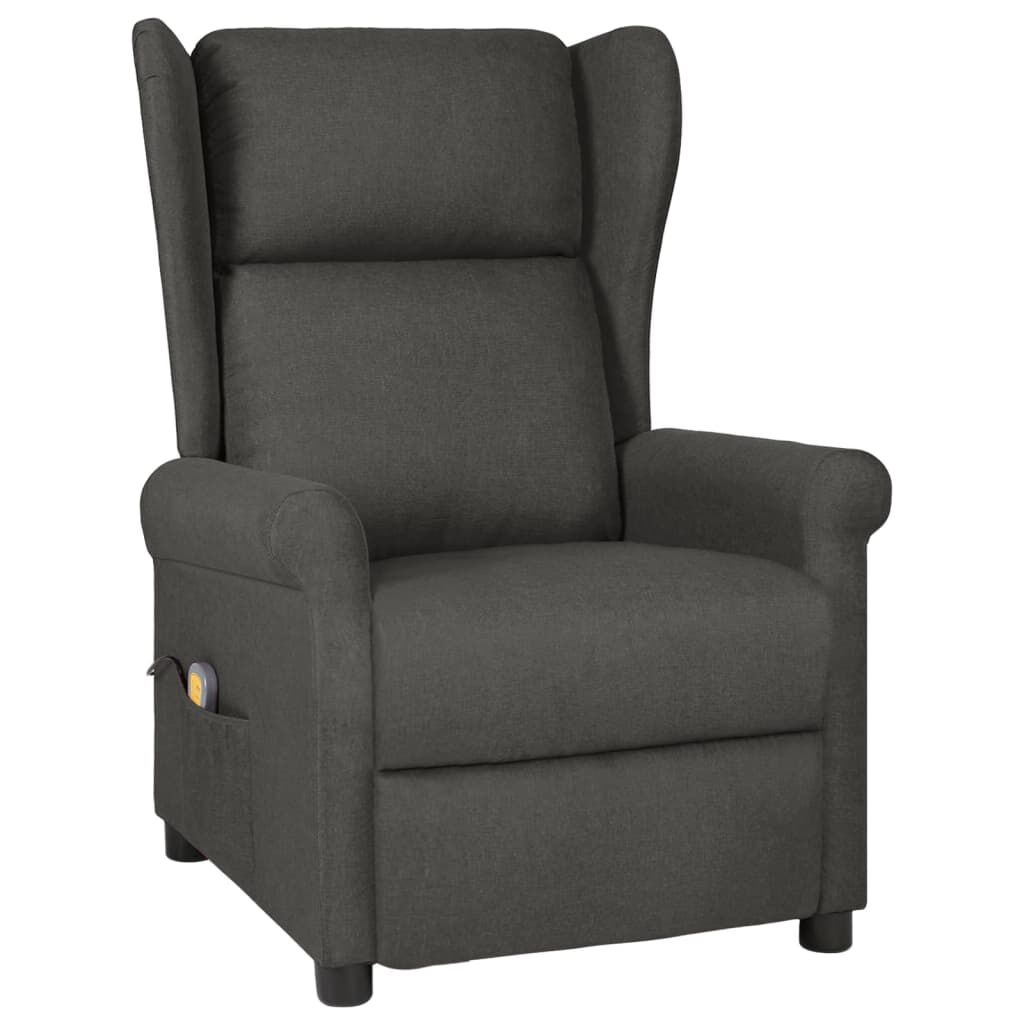 vidaXL Massagestoel Donkergrijs - 35% Korting!
