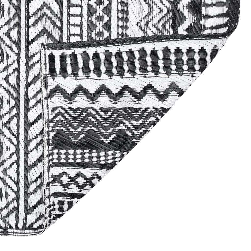vidaXL Buitenkleed ARAKIL 160x230 Zwart - 35% Korting!
