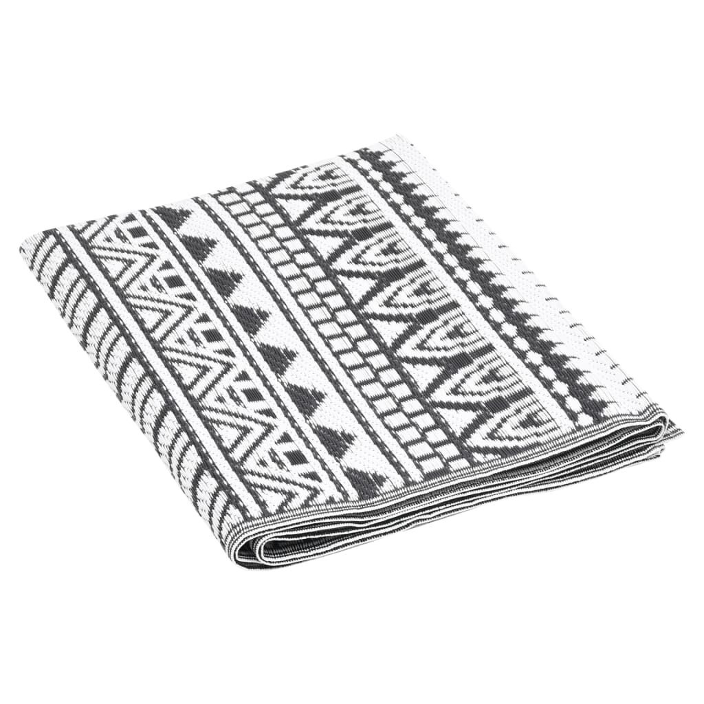 vidaXL Buitenkleed ARAKIL 160x230 Zwart - 35% Korting!
