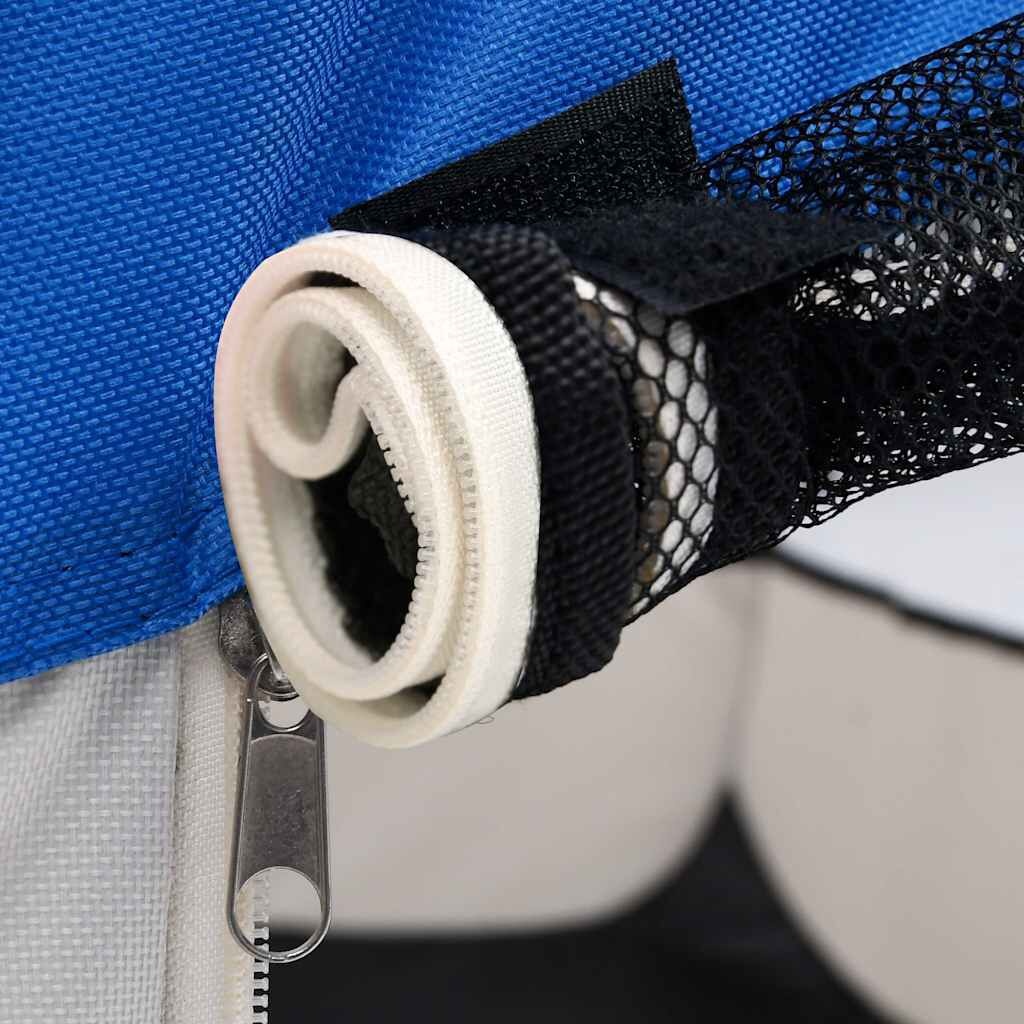 vidaXL Hondenren Inklapbaar Blauw 145cm - 35% Korting!