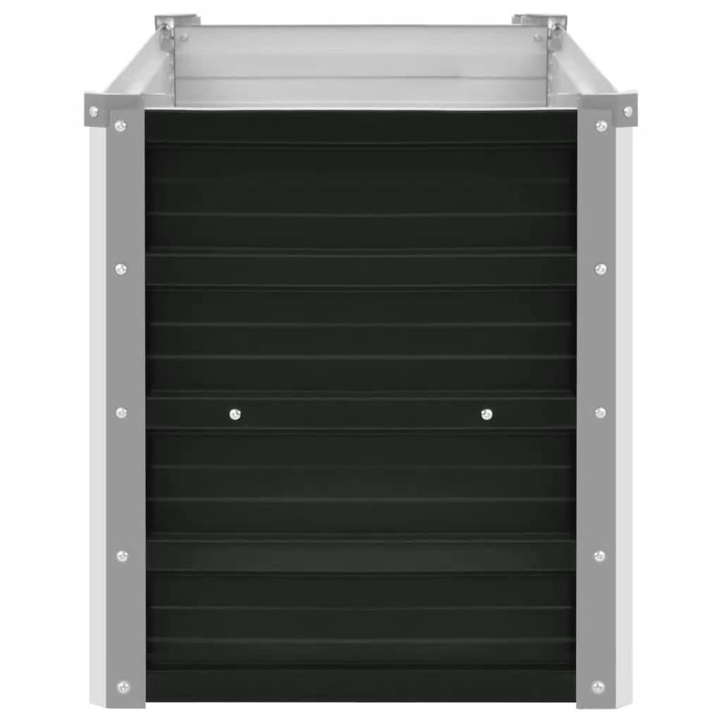 vidaXL Plantenbak verhoogd 160x40x45 cm gegalvaniseerd staal antraciet