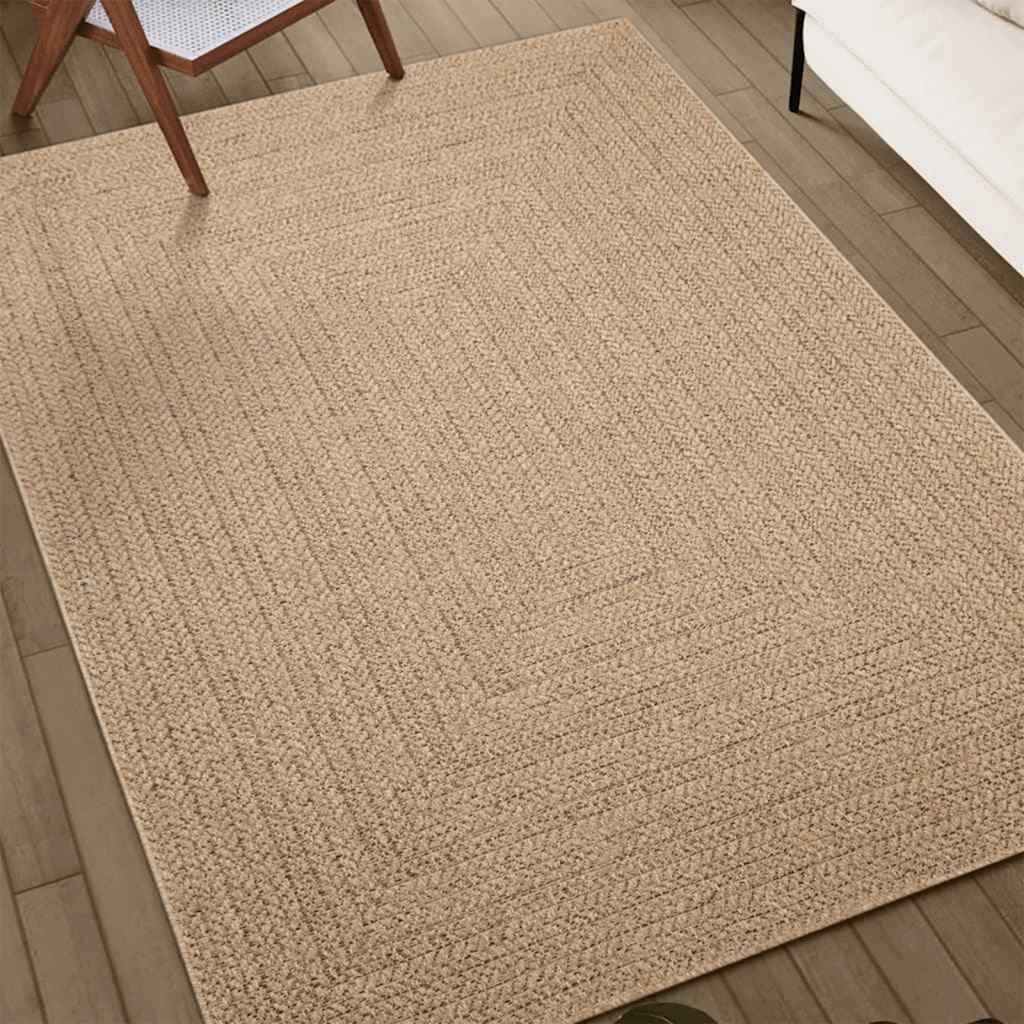 vidaXL Vloerkleed Beige 160x230cm - Jute Look - 35% Korting!