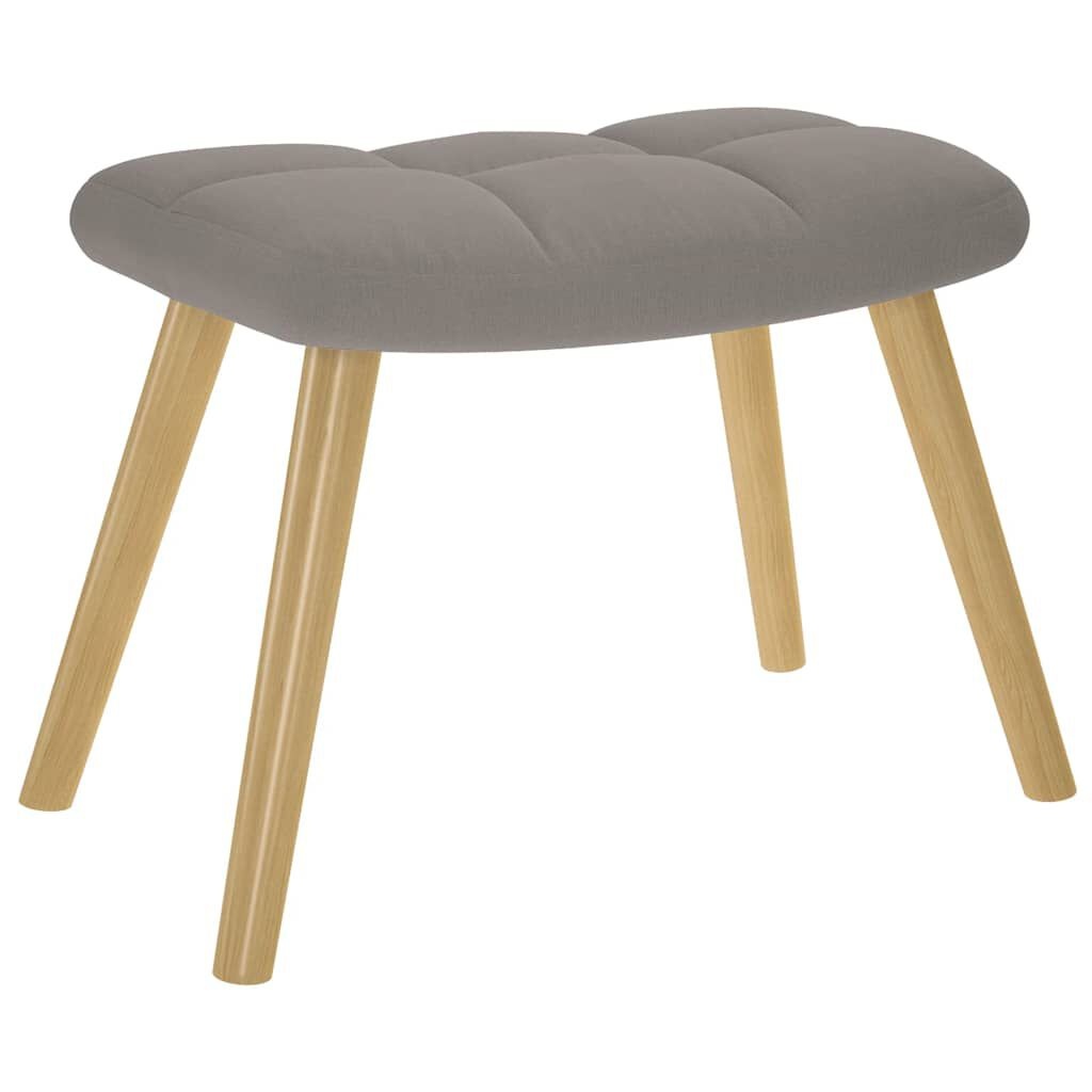 Schommelstoel met Voetenbank Taupe - 55% Korting!