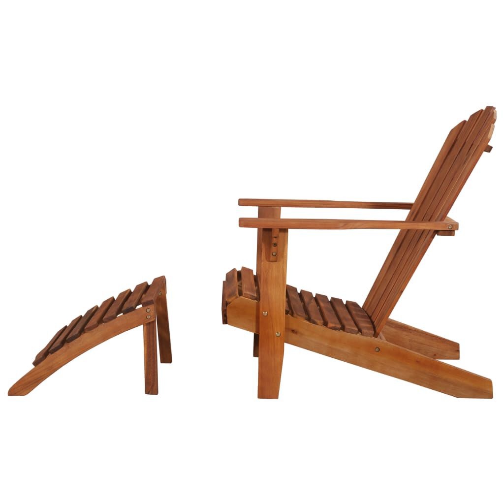 Adirondack Tuinstoel met Voetensteun Acaciahout - 35% Korting!