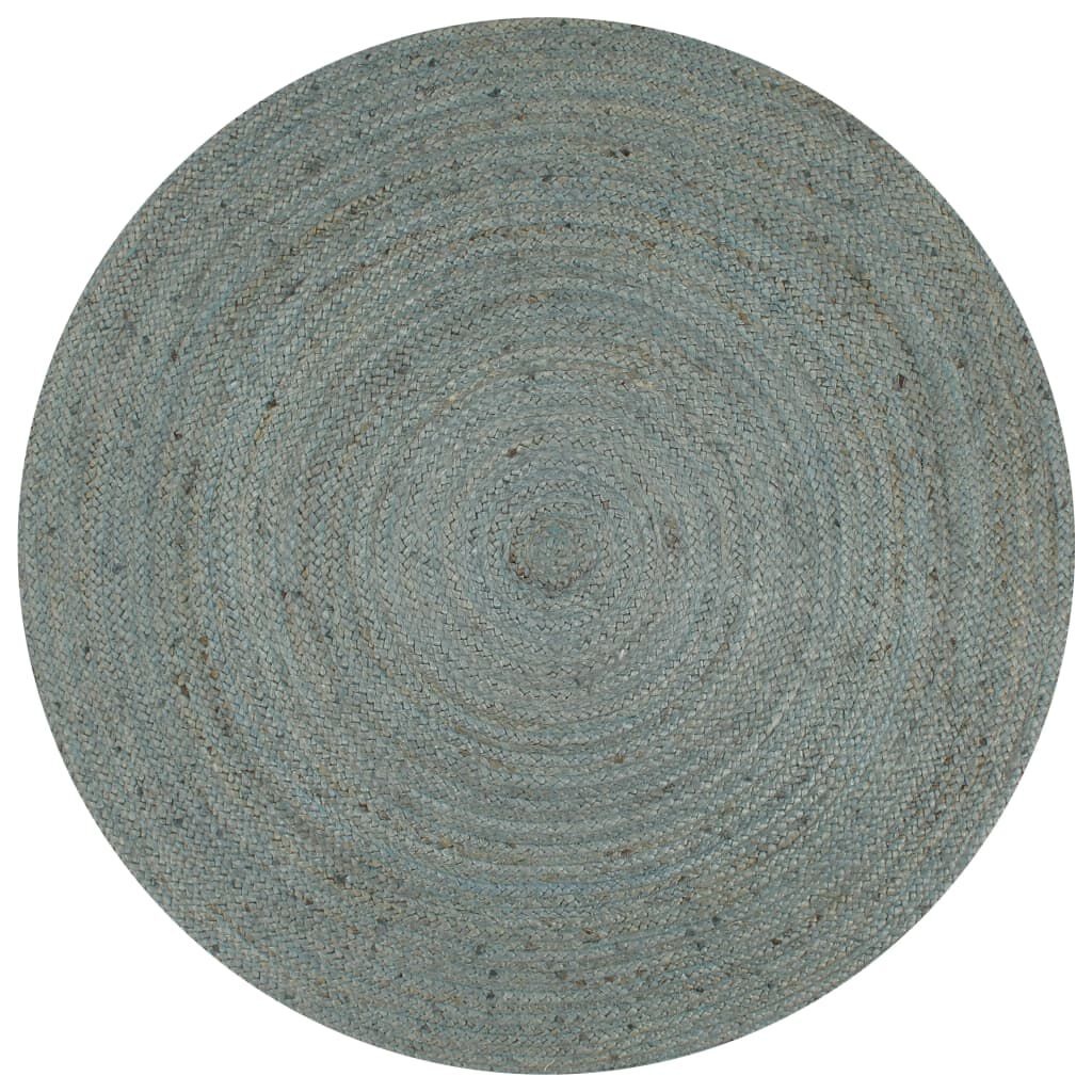 Handgemaakt Jute Vloerkleed Ø150cm Olijfgroen - 35% Korting!