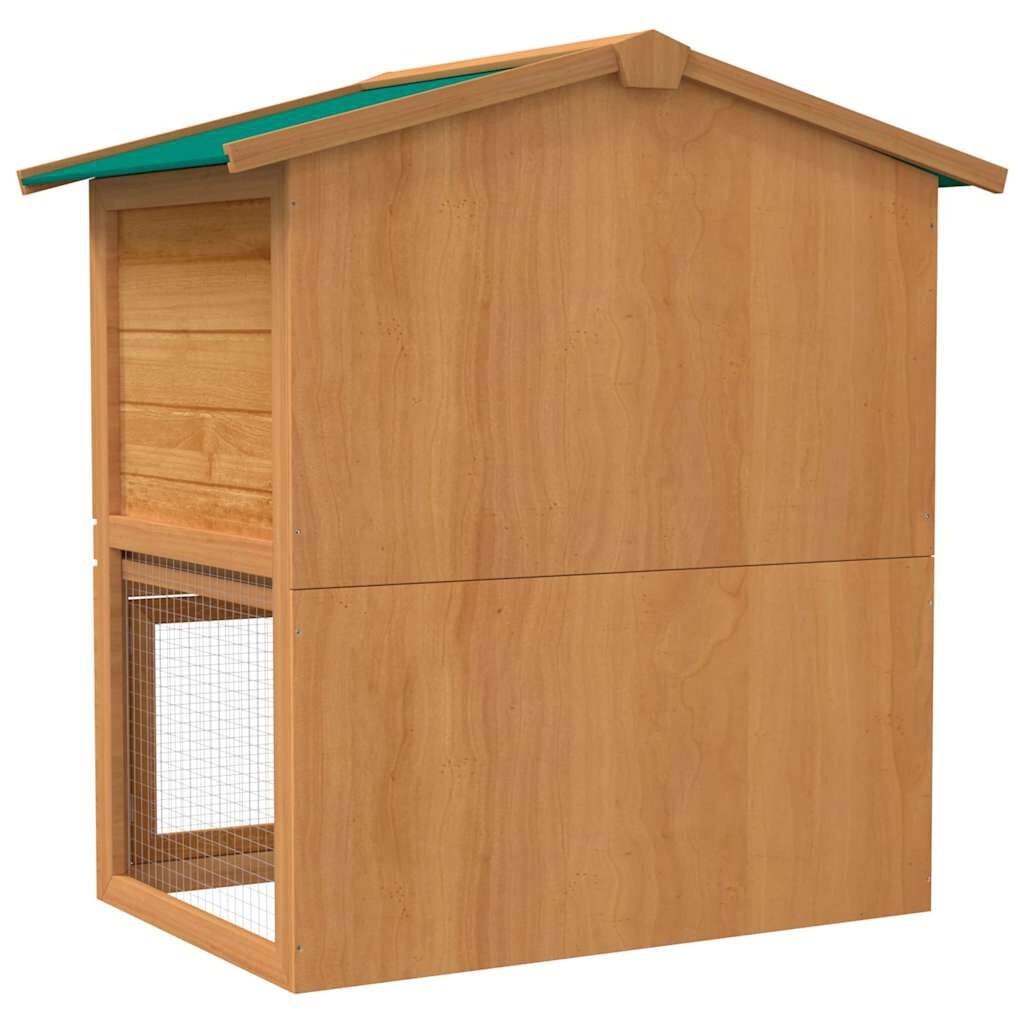 vidaXL Konijnenhok Buiten Hout - 3 Deuren - 35% Korting!