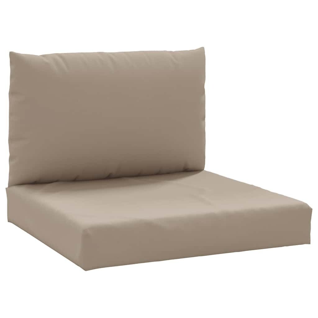 vidaXL Palletkussens 2-dlg Taupe -35% Korting! Nieuw