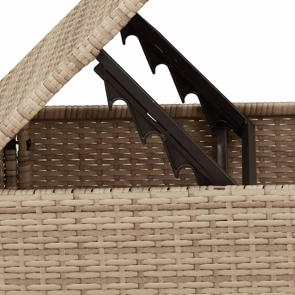 vidaXL Tuinkruk met Kussen Beige -55x55x37cm - 35% Korting!