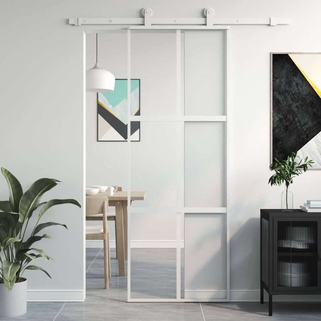 vidaXL Schuifdeur 76x205 cm Wit - 35% Korting!