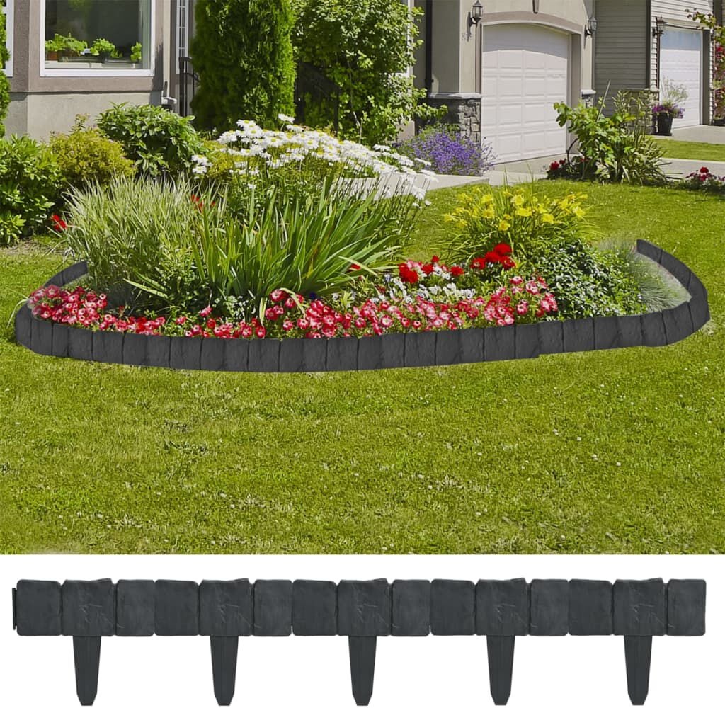 VidaXL Gazonrand Steenlook 10m (41 st) - 35% Korting!