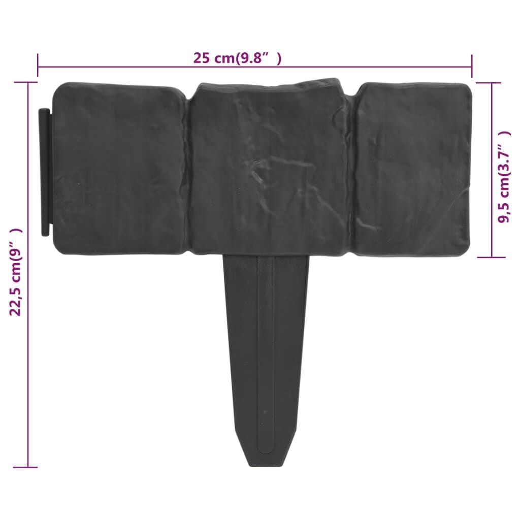 VidaXL Gazonrand Steenlook 10m (41 st) - 35% Korting!