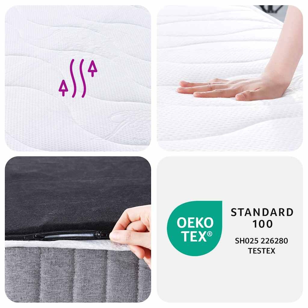 VidaXL Pocketvering Matras 120x200cm -35%! Zo Goed Als Nieuw!