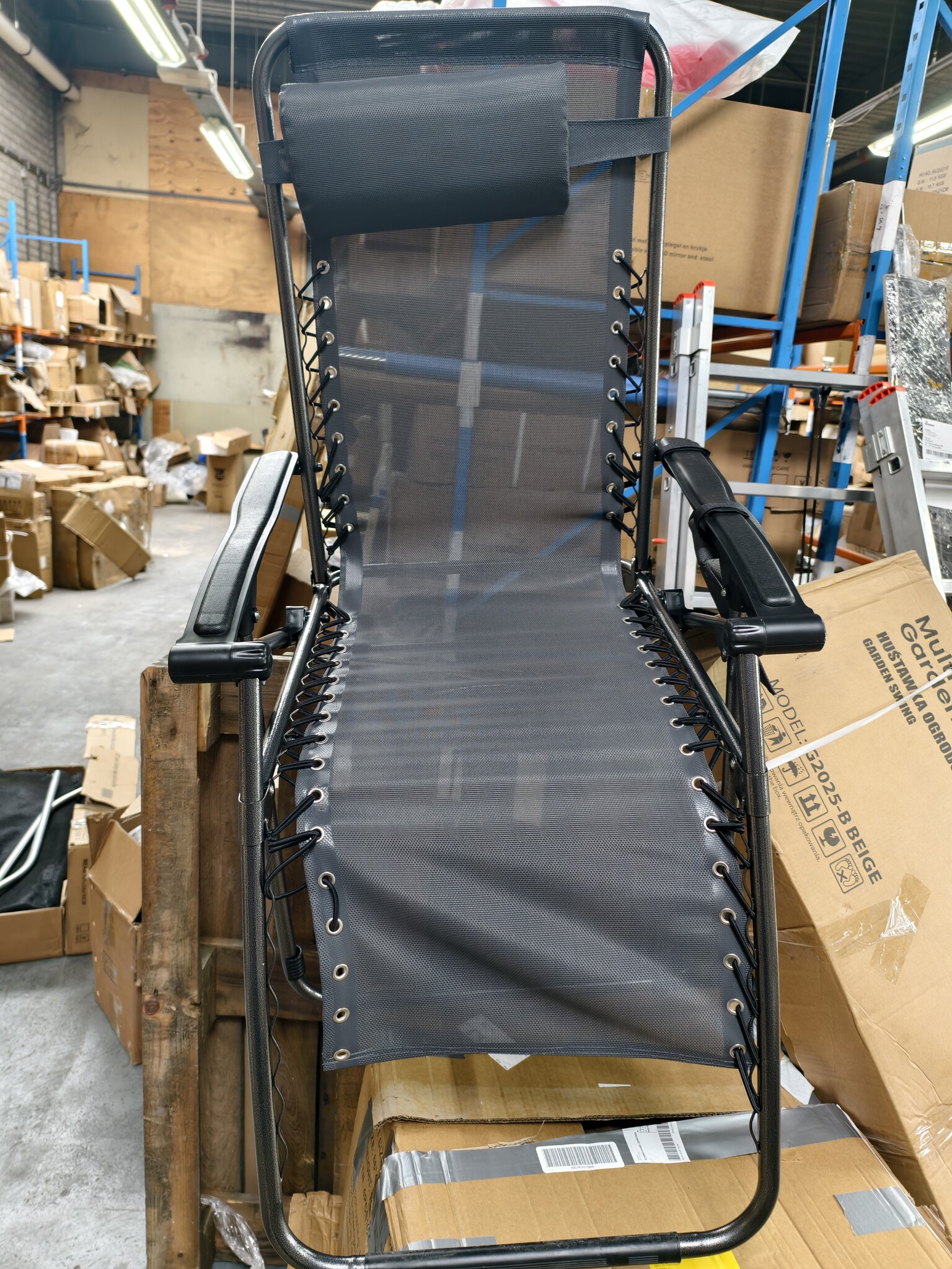 Zero Gravity Ligstoel Zwart - 60% Korting! Tuinstoel Verstelbaar