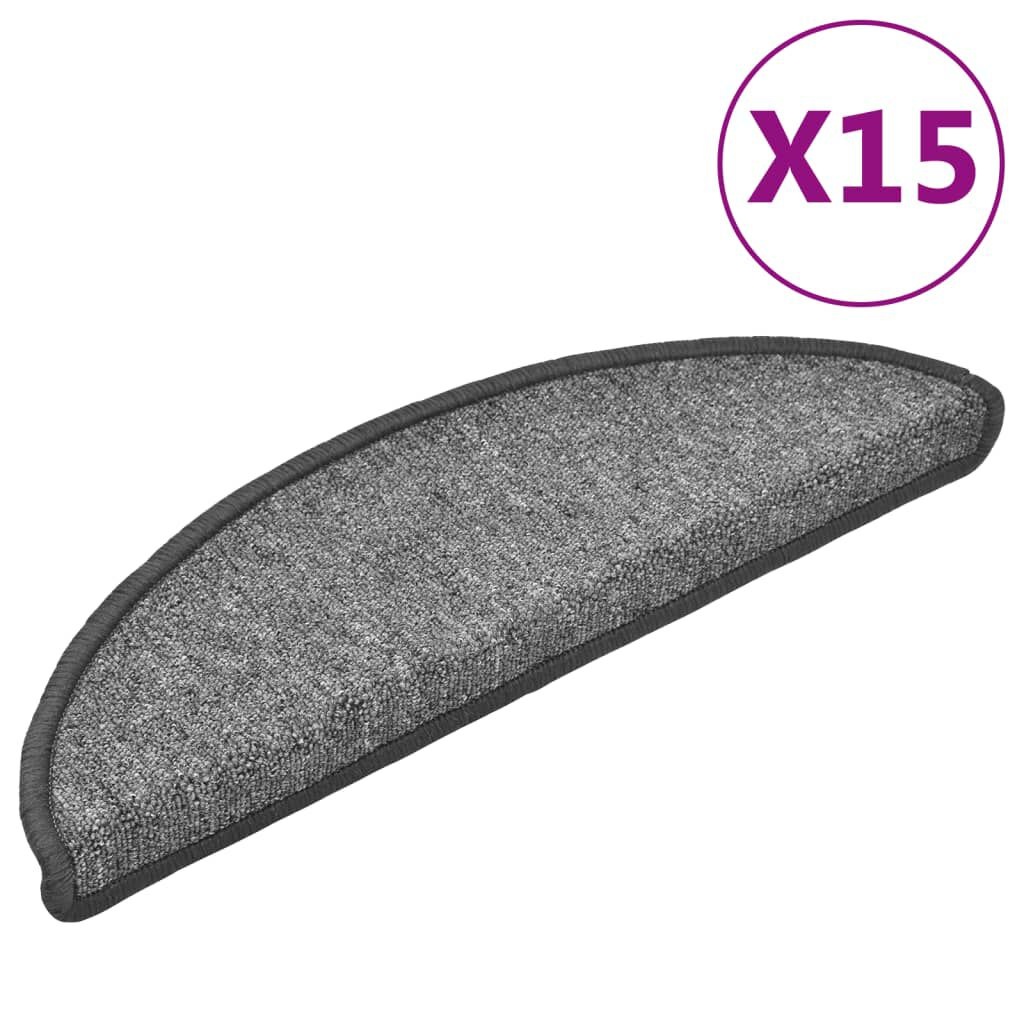 vidaXL Trapmatten 15 st. Donkergrijs - 35% Korting!