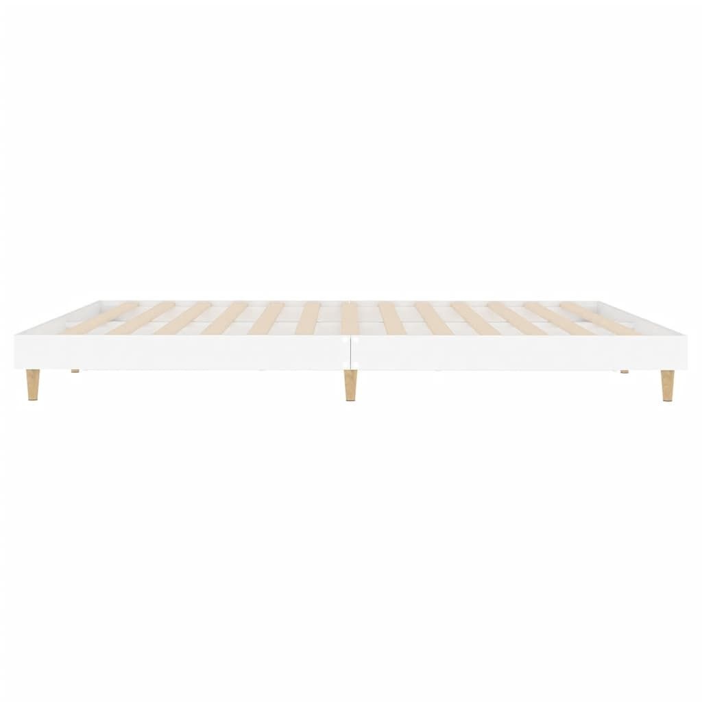 vidaXL Bedframe Wit 150x200 - 53% Korting! (beschadigd)