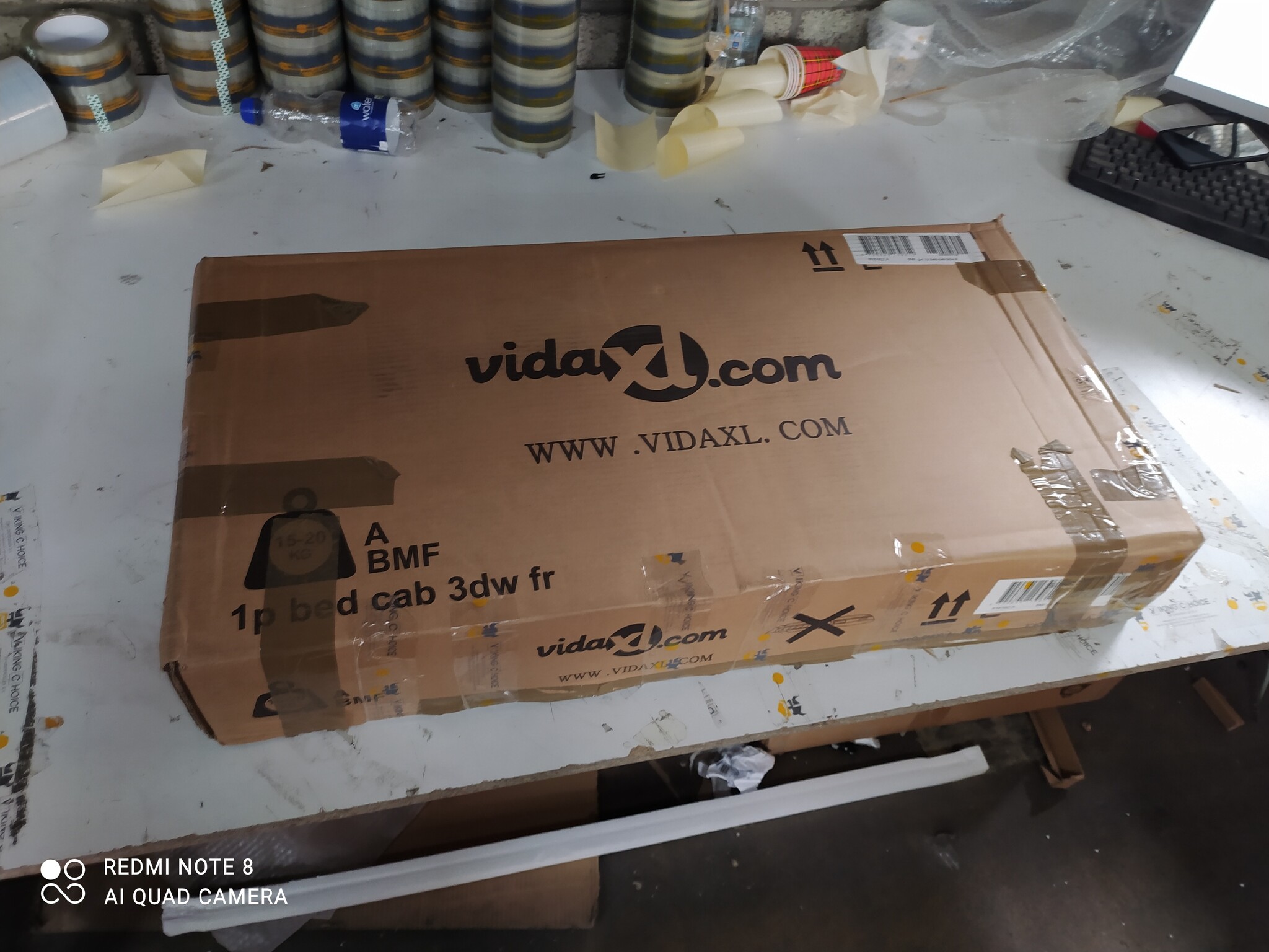 vidaXL Nachtkastje Hoogglans Wit - 59% Korting!