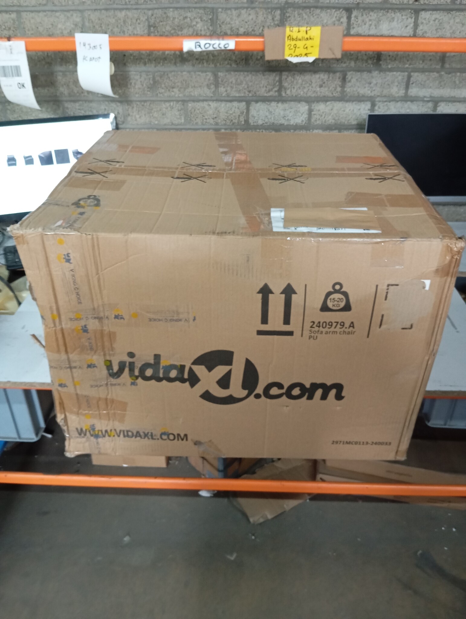 VidaXL Donkerbruine Fauteuil Kunstleer - 51% Korting!