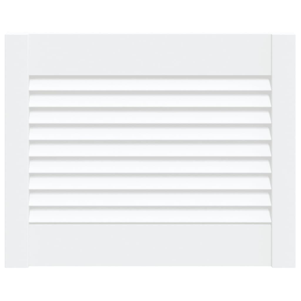 vidaXL Lamellen Kastdeur Grenenhout Wit 39,5x49,4cm - 35% Korting!